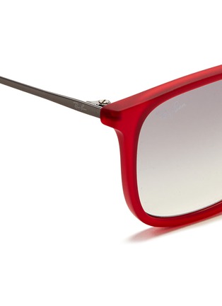 Detail View - Click To Enlarge - RAY-BAN - 'Chris' acetate frame wire temple sunglasses