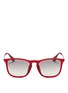 Main View - Click To Enlarge - RAY-BAN - 'Chris' acetate frame wire temple sunglasses