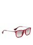 Figure View - Click To Enlarge - RAY-BAN - 'Chris' acetate frame wire temple sunglasses