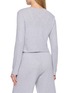 Back View - Click To Enlarge - SPORTY & RICH - Logo Pointelle Cotton Cardigan