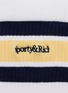 Detail View - Click To Enlarge - SPORTY & RICH - Serif Logo Cotton Blend Socks
