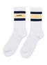 SPORTY & RICH Serif Logo Cotton Blend Socks