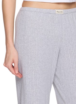  - SPORTY & RICH - Logo Pointelle Cotton Pants