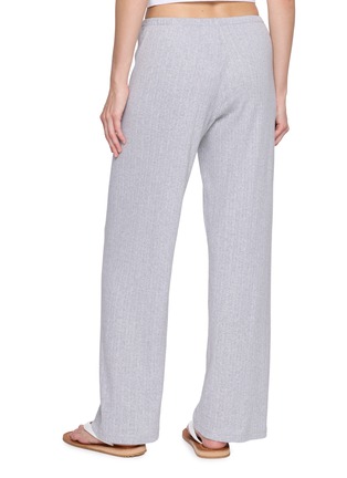Back View - Click To Enlarge - SPORTY & RICH - Logo Pointelle Cotton Pants