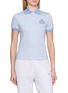 SPORTY & RICH NY Crest Prep Cotton Blend Polo Shirt