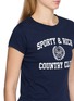  - SPORTY & RICH - Varsity Crest Essential Cotton T-shirt