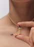 Detail View - Click To Enlarge - MARIE LICHTENBERG - Karma 18K Gold Lapis Pendant