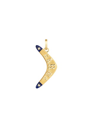 Main View - Click To Enlarge - MARIE LICHTENBERG - Karma 18K Gold Lapis Pendant