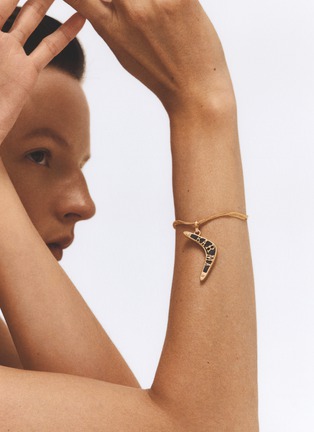 Detail View - Click To Enlarge - MARIE LICHTENBERG - Karma 18K Gold Ebony Pendant