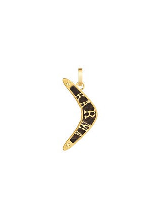 Main View - Click To Enlarge - MARIE LICHTENBERG - Karma 18K Gold Ebony Pendant