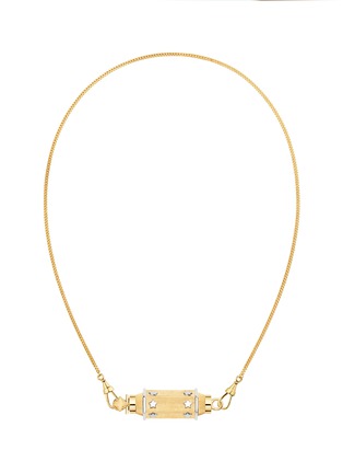 Main View - Click To Enlarge - MARIE LICHTENBERG - Star Baby Locket 18K Gold Necklace