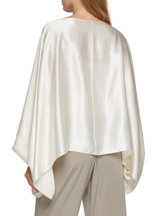Back View - Click To Enlarge - SHARON WAUCHOB - Long Sleeve Tie Front Blouson Top