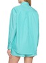 Back View - Click To Enlarge - SPORTY & RICH - Oversized NY Crest Striped Poplin Shirt