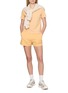 Figure View - Click To Enlarge - SPORTY & RICH - Embroidered Disco Cotton Fleece Shorts