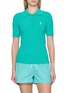 SPORTY & RICH SRC Ribbed Knit Polo Shirt
