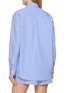 Back View - Click To Enlarge - SPORTY & RICH - Oversized NY Crest Striped Poplin Shirt