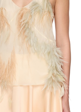  - SHARON WAUCHOB - Hand Embroidered Feather Camisole Top