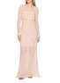 Figure View - Click To Enlarge - SHARON WAUCHOB - Pleated Sheer Clemmie Maxi Dress