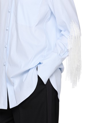  - SHARON WAUCHOB - Makia Long Sleeve Fringe Cotton Poplin Shirt