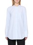 SHARON WAUCHOB Makia Long Sleeve Fringe Cotton Poplin Shirt
