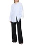 Figure View - Click To Enlarge - SHARON WAUCHOB - Makia Long Sleeve Fringe Cotton Poplin Shirt