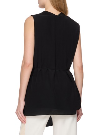 Back View - Click To Enlarge - SHARON WAUCHOB - Beause Asymmetric Draped Top