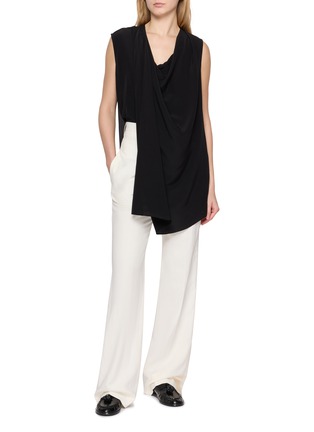 Figure View - Click To Enlarge - SHARON WAUCHOB - Beause Asymmetric Draped Top