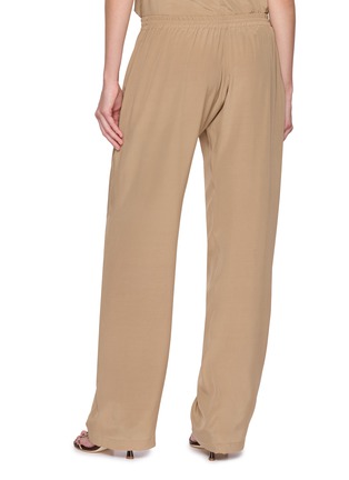 Back View - Click To Enlarge - SHARON WAUCHOB - Tuileries Elasticated Drawstring Waist Silk Pants