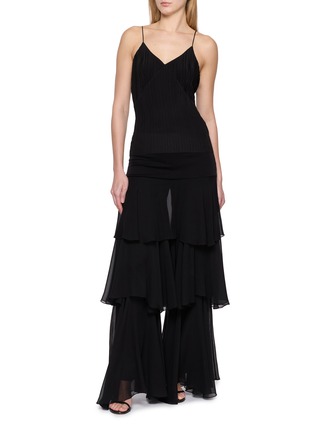 Figure View - Click To Enlarge - SHARON WAUCHOB - Kaya Pleated V-Neck Camisole