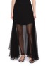 SHARON WAUCHOB Jay Sheer Overlay Flowy Skirt