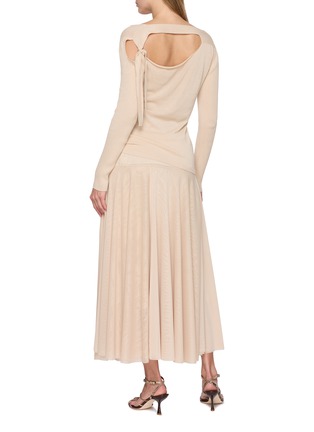 Figure View - Click To Enlarge - SHARON WAUCHOB - V Neck Tie Detail Cotton Sweater