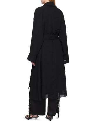 Back View - Click To Enlarge - SHARON WAUCHOB - Lee Sofy Sheer Belted Trench Coat