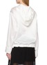 Back View - Click To Enlarge - SHARON WAUCHOB - Lios Long Sleeve Drawstring Hooded Satin Top