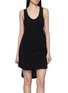 Main View - Click To Enlarge - SHARON WAUCHOB - Elvira Sleeveless Asymmetrical Fringe Trim Dress