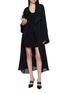 Figure View - Click To Enlarge - SHARON WAUCHOB - Elvira Sleeveless Asymmetrical Fringe Trim Dress