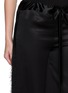  - SHARON WAUCHOB - Malia Drawstring Fringed Satin Pants
