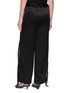 Back View - Click To Enlarge - SHARON WAUCHOB - Malia Drawstring Fringed Satin Pants