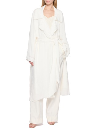 Figure View - Click To Enlarge - SHARON WAUCHOB - Lee Sofy Sheer Belted Trench Coat