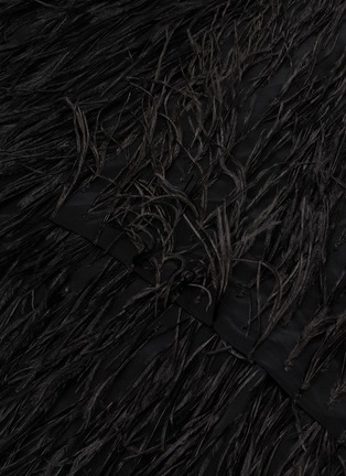 Detail View - Click To Enlarge - SHARON WAUCHOB - Feather Wrap Silk Scarf