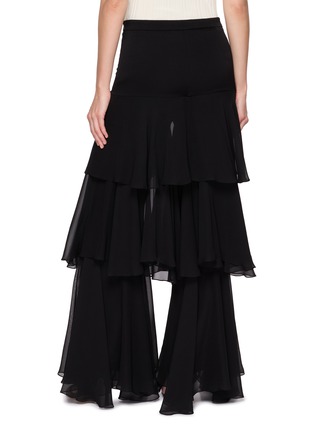 Back View - Click To Enlarge - SHARON WAUCHOB - Ruffle Tiered Silk Pants
