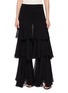 SHARON WAUCHOB Ruffle Tiered Silk Pants