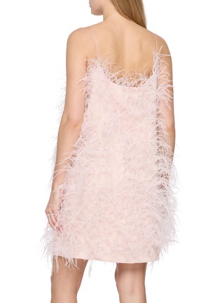Back View - Click To Enlarge - SHARON WAUCHOB - Classic Camisole Anvers Feather Dress
