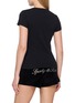 Back View - Click To Enlarge - SPORTY & RICH - Signature Logo Krystal T-shirt