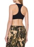 Back View - Click To Enlarge - SPORTY & RICH - Signature Logo V-neck Athletic Bra