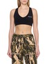 SPORTY & RICH Signature Logo V-neck Athletic Bra