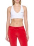 SPORTY & RICH Signature Logo V-neck Athletic Bra
