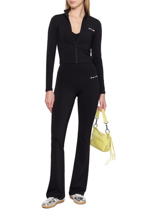 Figure View - Click To Enlarge - SPORTY & RICH - Signature Logo Flared Leggings