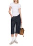 Figure View - Click To Enlarge - SPORTY & RICH - Signature Logo Krystal T-shirt