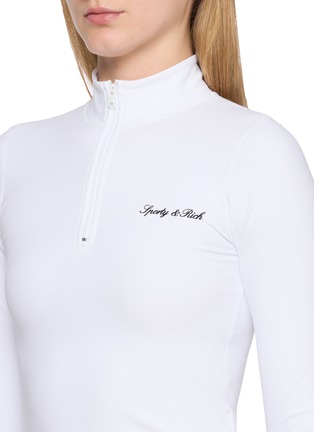  - SPORTY & RICH - Signature Logo Quarter Zip Jacket