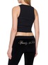 Back View - Click To Enlarge - SPORTY & RICH - Signature Logo Krystal Tank Top